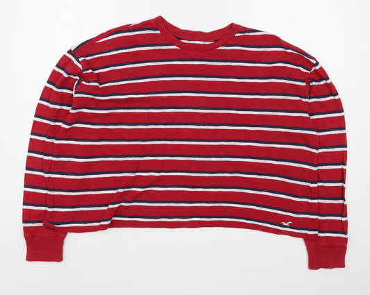 Womens UK Size M Hollister Red Pullover Jumper