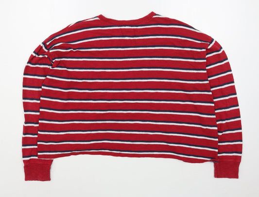 Womens UK Size M Hollister Red Pullover Jumper