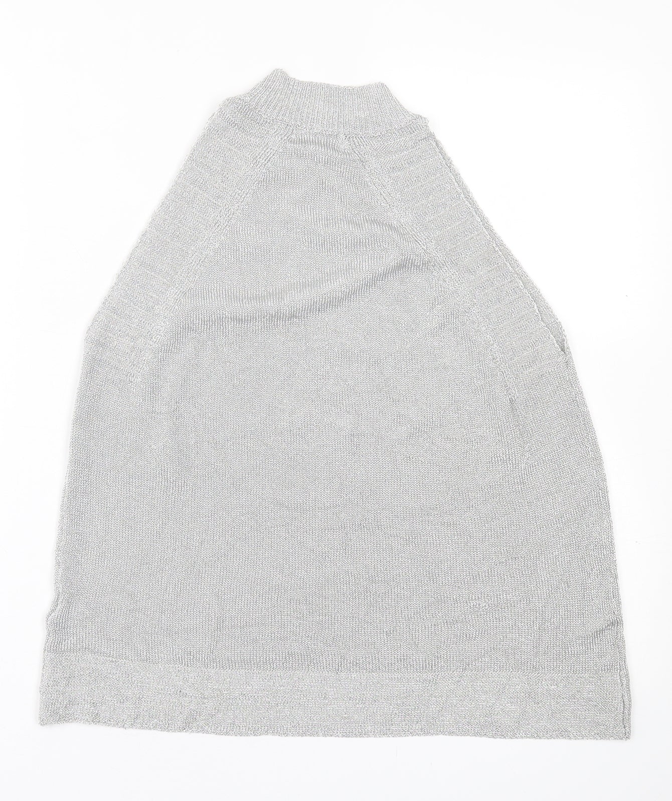 Womens UK Size M Topshop Silver Basic Tank