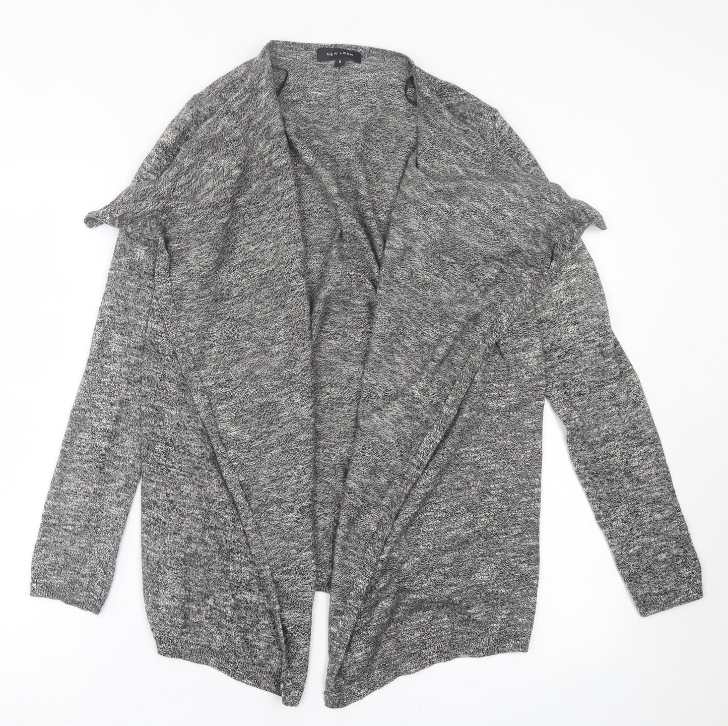 Womens UK Size 8 New Look Grey Cardigan Jumper
