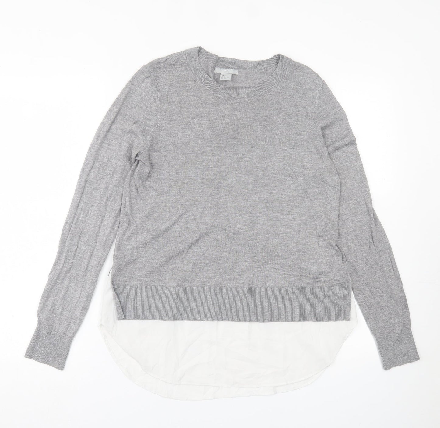 Womens UK Size S H&M Grey Pullover Jumper