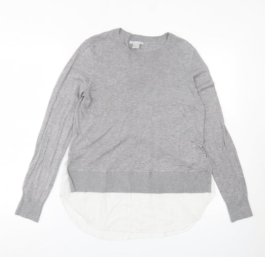 Womens UK Size S H&M Grey Pullover Jumper