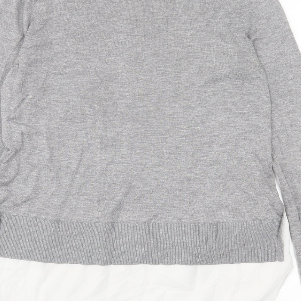 Womens UK Size S H&M Grey Pullover Jumper