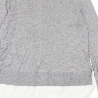 Womens UK Size S H&M Grey Pullover Jumper