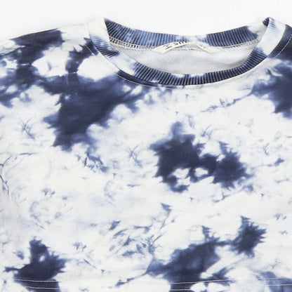 SheIn Girls Blue  Polyester Pullover Sweatshirt Size 9 Years  Pullover - Abstract