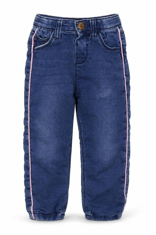 Denim Co Girls Blue  Cotton Snow Pants Jeans Size 18-24 Months  Button