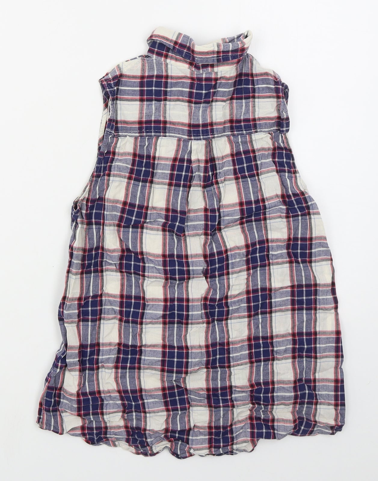 Womens UK Size 8 New Look Blue Basic Button-Up
