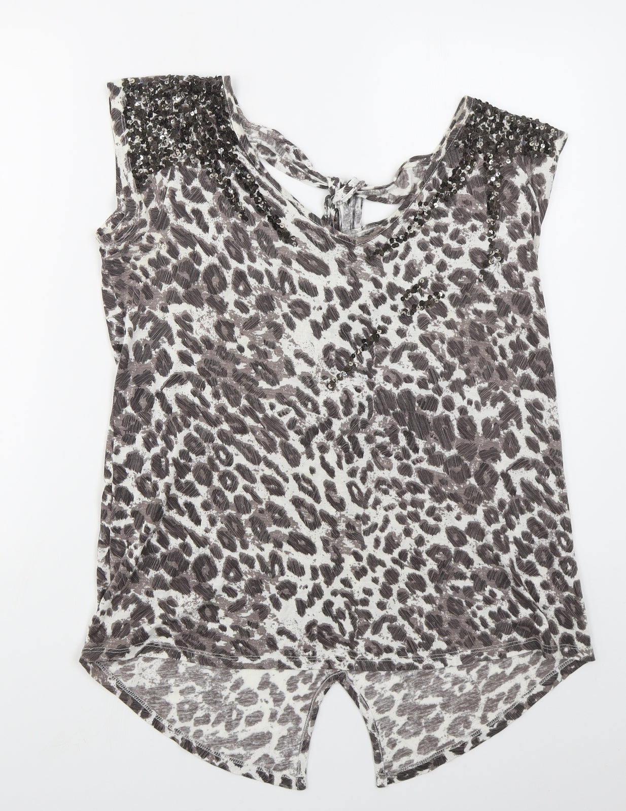 Womens UK Size M NEXT Brown Basic Tank