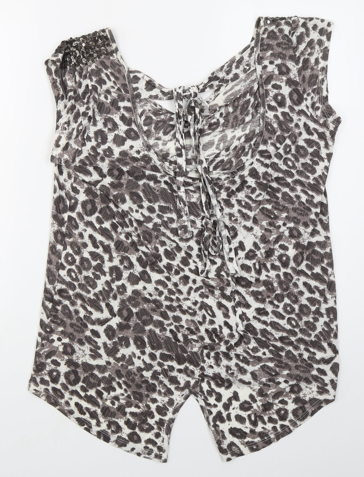 Womens UK Size M NEXT Brown Basic Tank