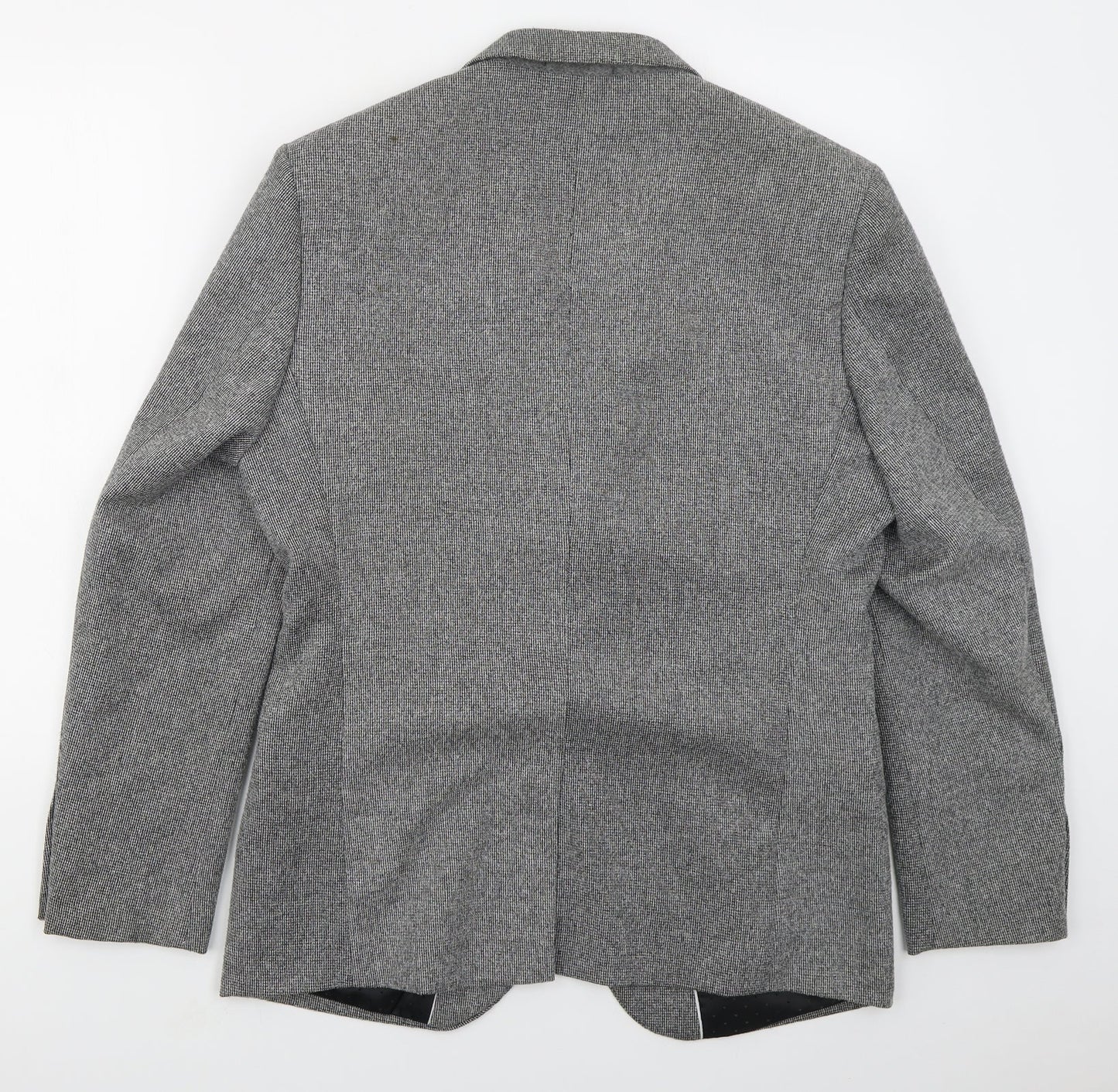 McQuillans Mens Grey  Polyester Jacket Suit Jacket Size 40