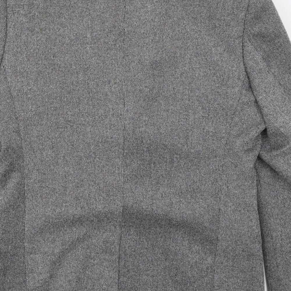 McQuillans Mens Grey  Polyester Jacket Suit Jacket Size 40