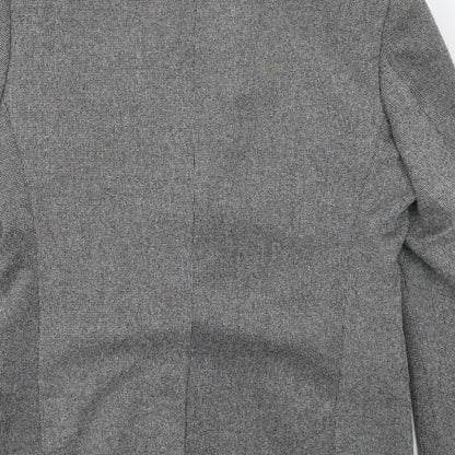 McQuillans Mens Grey  Polyester Jacket Suit Jacket Size 40