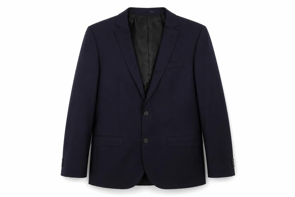Mens UK Size 42 River Island Regular Blue Suit Jacket