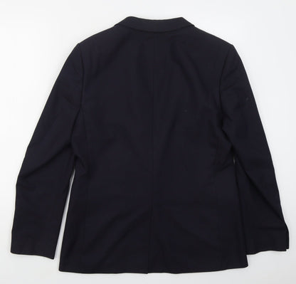 Mens UK Size 42 River Island Regular Blue Suit Jacket