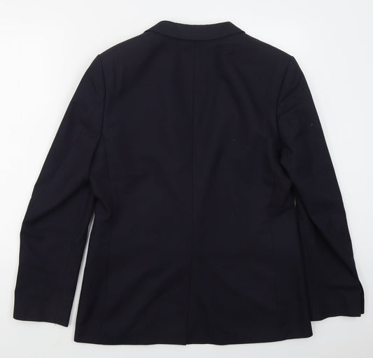 Mens UK Size 42 River Island Regular Blue Suit Jacket