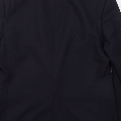 Mens UK Size 42 River Island Regular Blue Suit Jacket