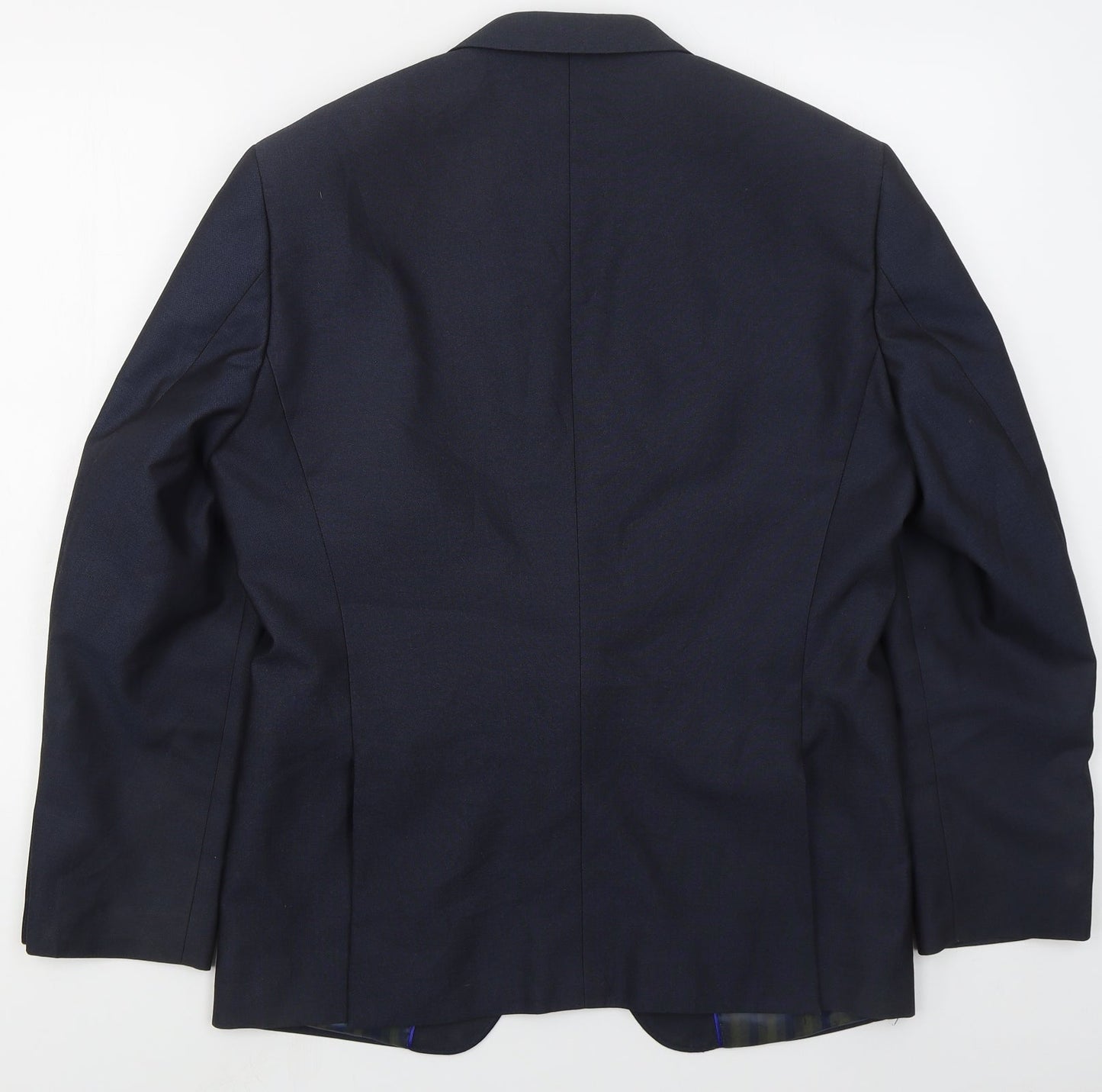 Identkit Mens Blue  Polyester Jacket Suit Jacket Size 40