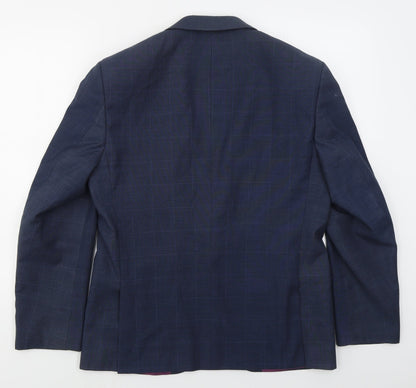 Mens UK Size 40 Daniel Grahame Regular Blue Suit Jacket