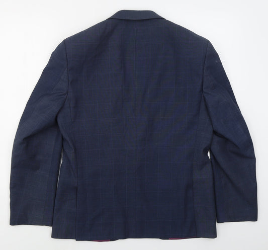 Mens UK Size 40 Daniel Grahame Regular Blue Suit Jacket