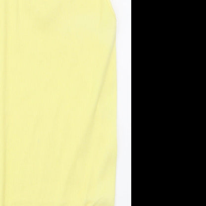 G.I Womens Yellow  Cotton Tank Dress  Size 10  Scoop Neck Pullover