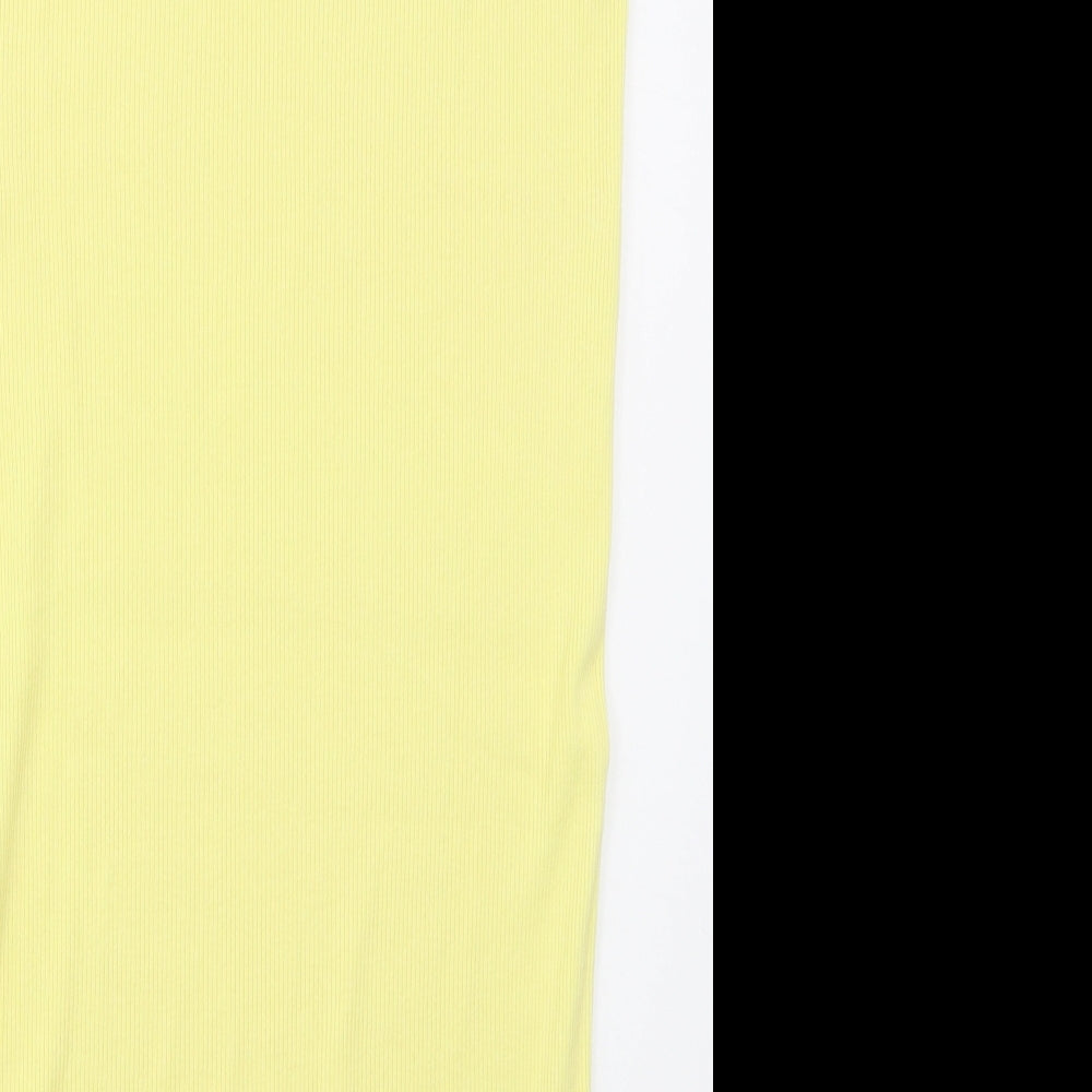 G.I Womens Yellow  Cotton Tank Dress  Size 10  Scoop Neck Pullover