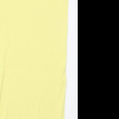 G.I Womens Yellow  Cotton Tank Dress  Size 10  Scoop Neck Pullover