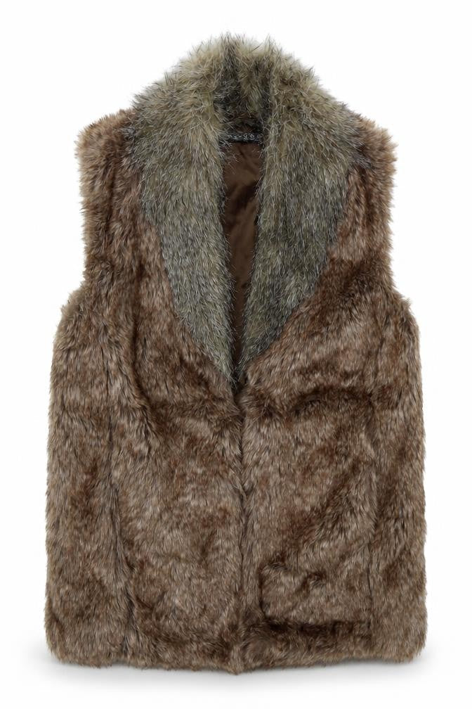 Womens UK Size 8 Atmosphere Brown Gilet