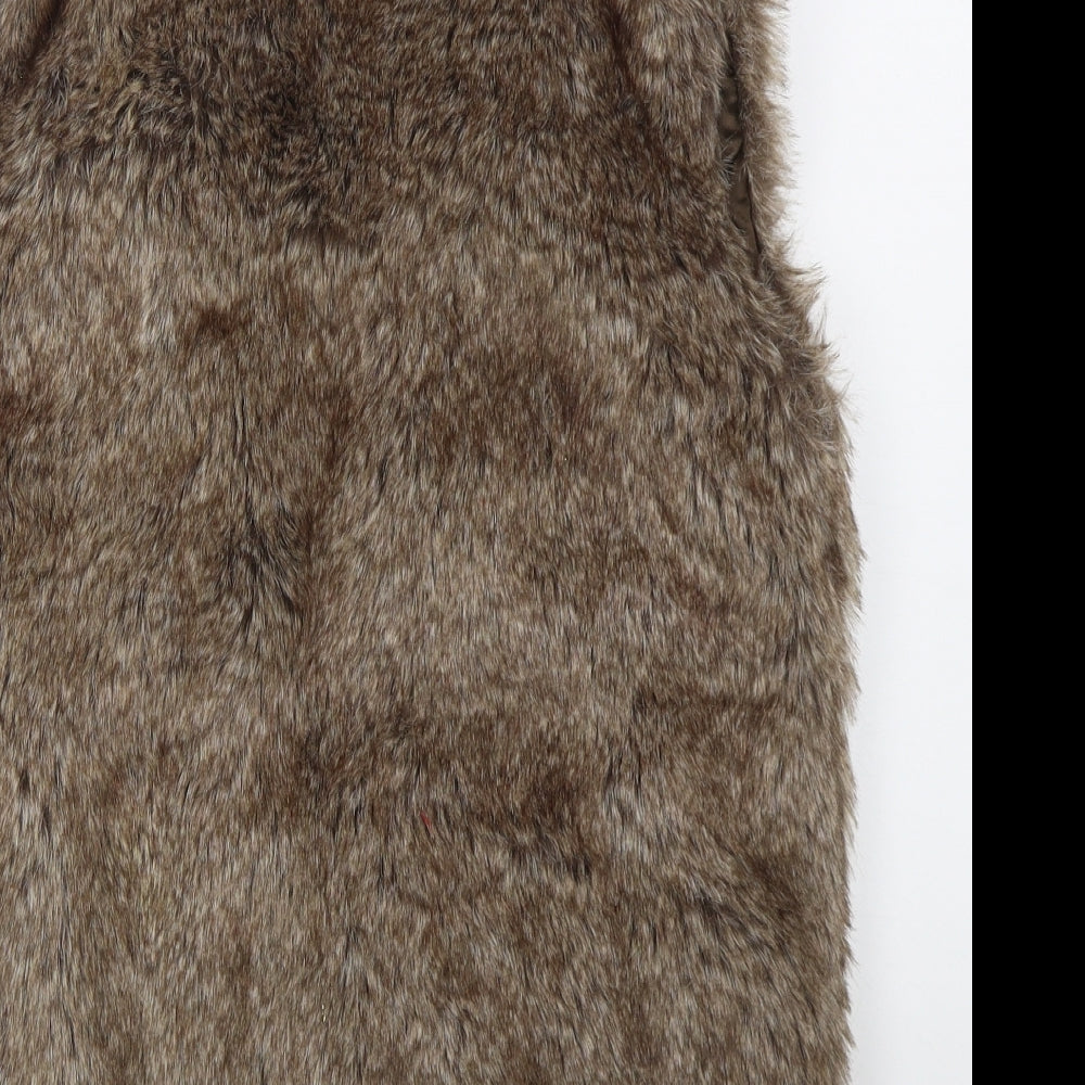 Womens UK Size 8 Atmosphere Brown Gilet