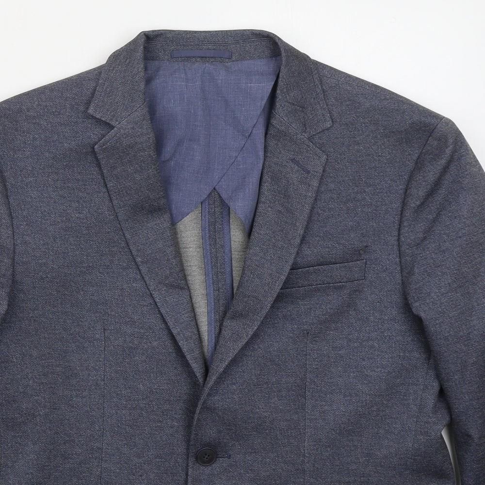 Mens UK Size M Matalan Regular Blue Suit Jacket