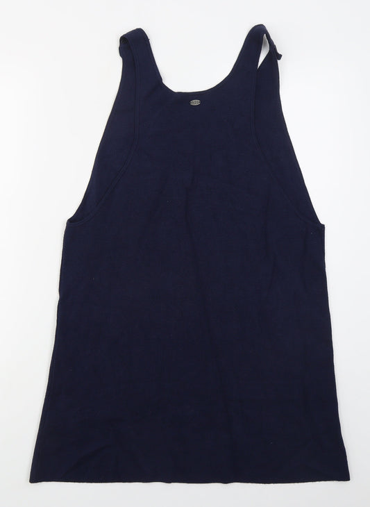 EDC Womens Blue  Viscose Tank Dress  Size L  Scoop Neck Pullover