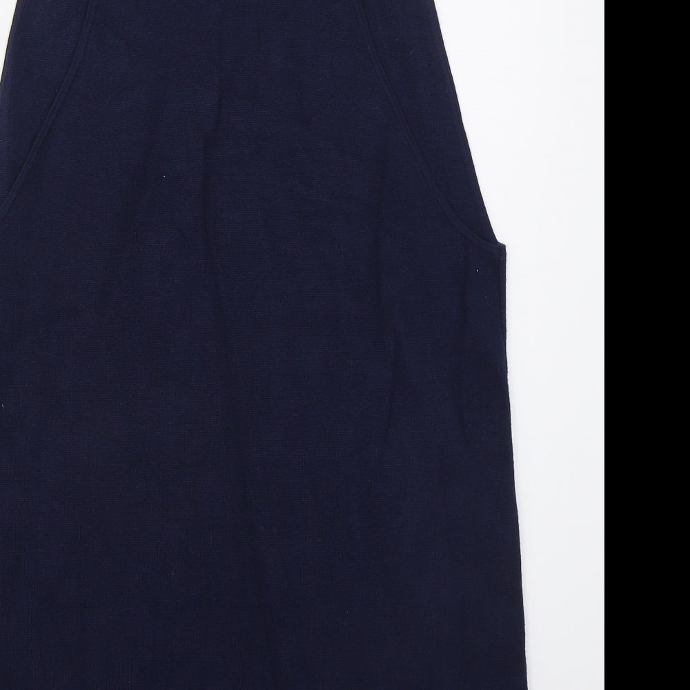 EDC Womens Blue  Viscose Tank Dress  Size L  Scoop Neck Pullover