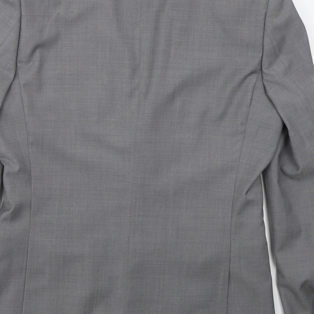 Mens UK Size 36 Topman Regular Grey Suit Jacket