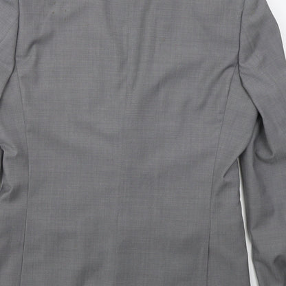 Mens UK Size 36 Topman Regular Grey Suit Jacket