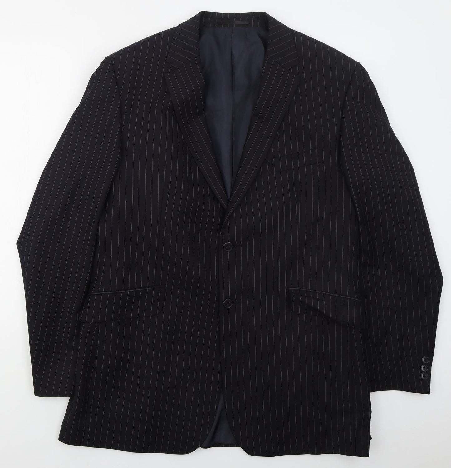 Mens UK Size 44 Karl Jackson Regular Blue Suit Jacket