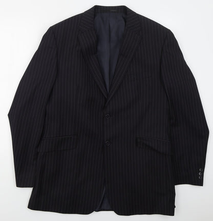 Mens UK Size 44 Karl Jackson Regular Blue Suit Jacket