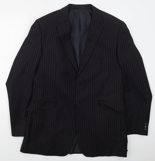 Mens UK Size 44 Karl Jackson Regular Blue Suit Jacket