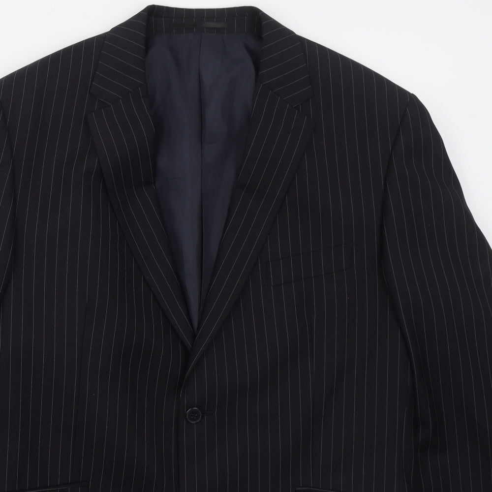 Mens UK Size 44 Karl Jackson Regular Blue Suit Jacket