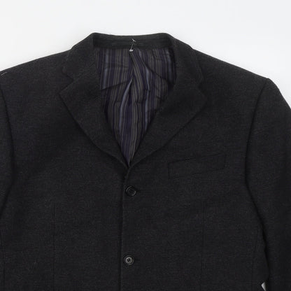 Mens UK Size 42 Van Kollem Regular Grey Suit Jacket
