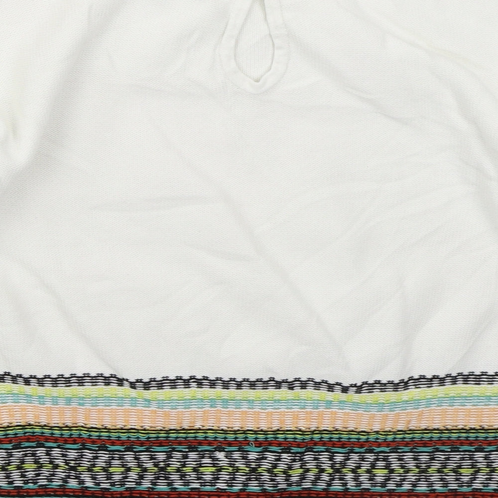 Womens UK Size 10 Marks and Spencer White Pullover Jumper