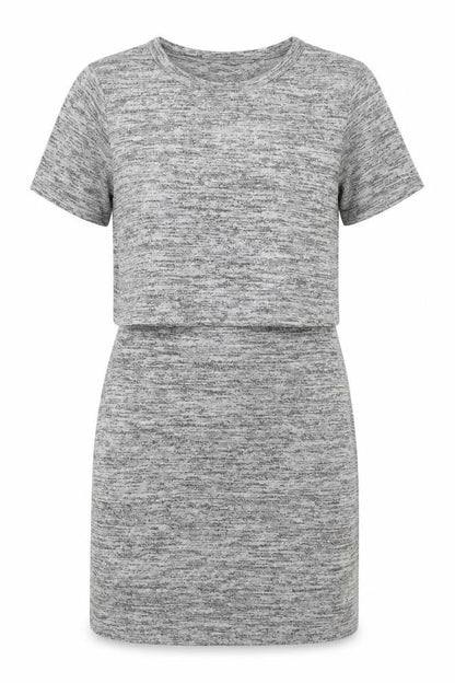 Miss Selfridge Womens Grey  Viscose Bodycon  Size 6  Crew Neck Pullover