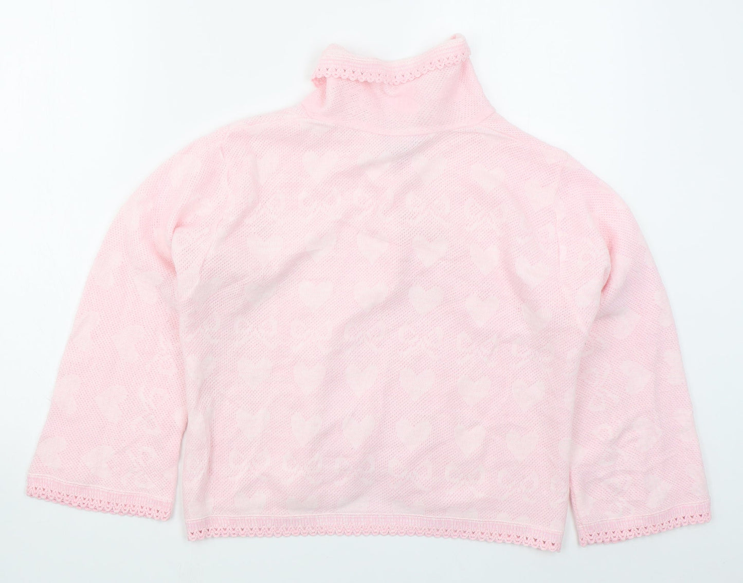 Womens UK Size M Lux Lux Pink Cardigan Jumper
