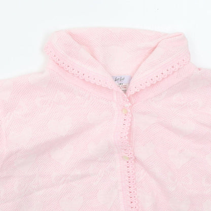 Womens UK Size M Lux Lux Pink Cardigan Jumper