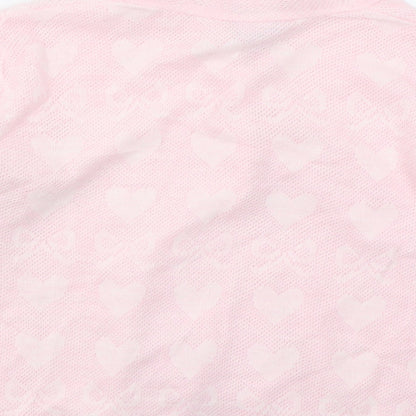 Womens UK Size M Lux Lux Pink Cardigan Jumper