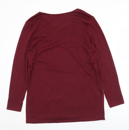 Primark Womens Purple Round Neck  Polyester Tunic Jumper Size 10   - 10-12