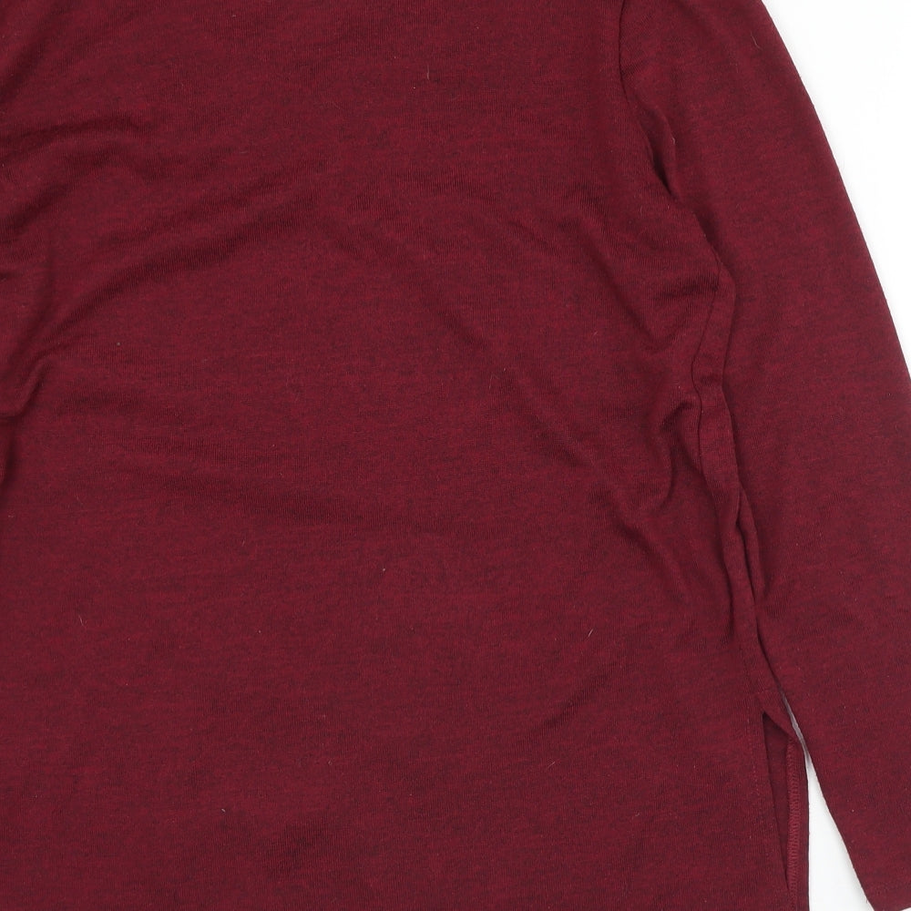 Primark Womens Purple Round Neck  Polyester Tunic Jumper Size 10   - 10-12