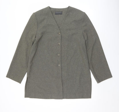 Alex & Co Womens Grey   Jacket  Size 14  Button