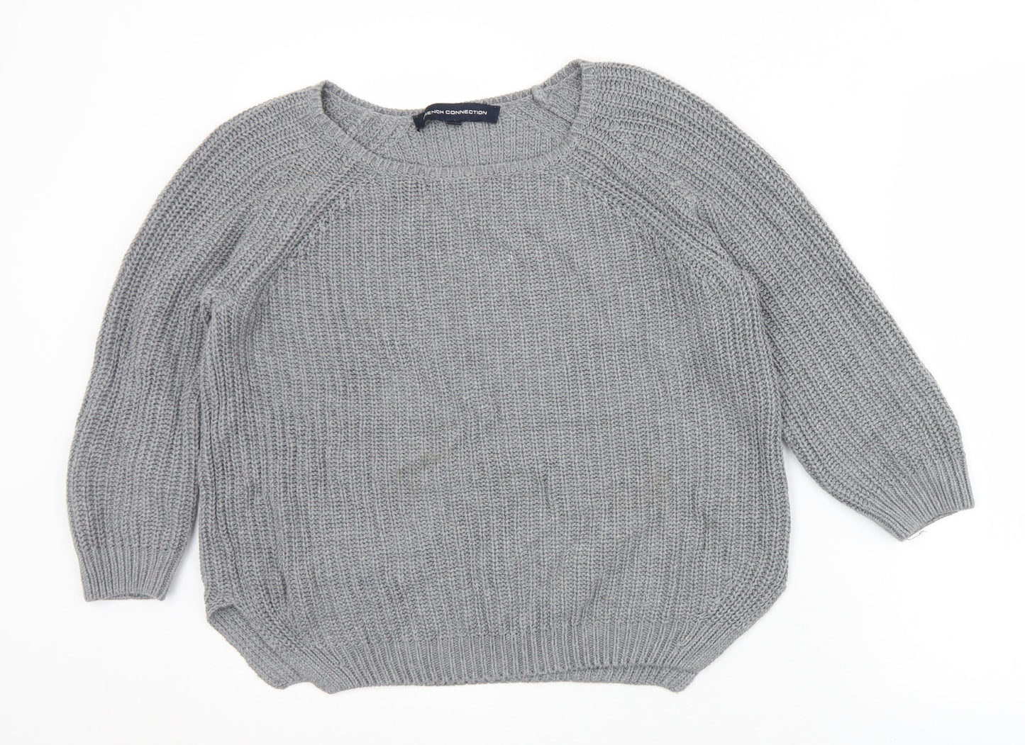 Womens UK Size XS French Connection Grey Pullover Jumper