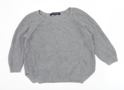 Womens UK Size XS French Connection Grey Pullover Jumper