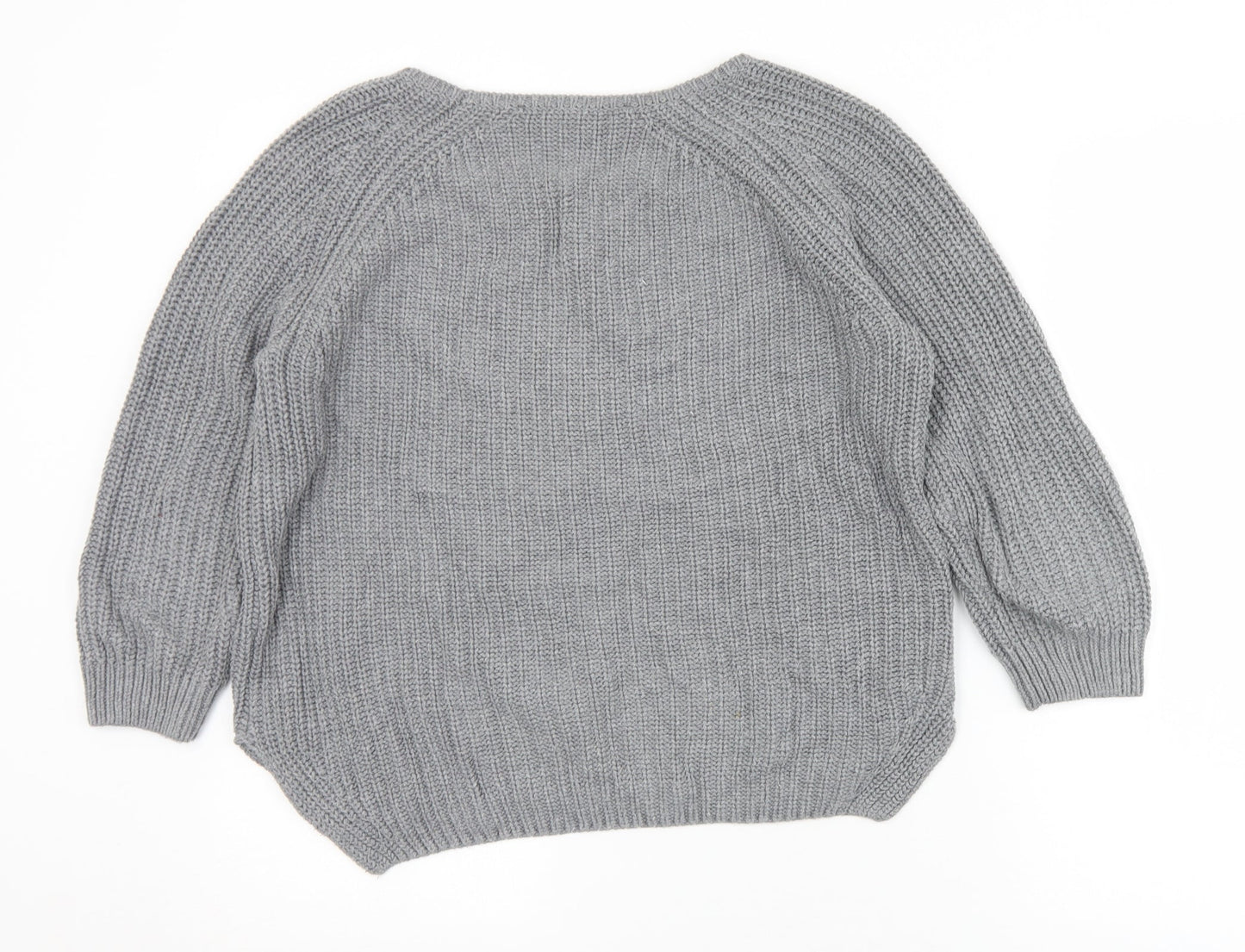 Womens UK Size XS French Connection Grey Pullover Jumper