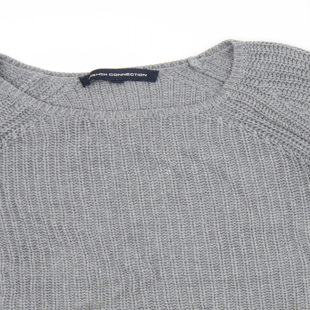 Womens UK Size XS French Connection Grey Pullover Jumper